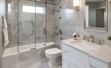 A smooth, polished surface with a light gray marble pattern. Subtle veins in a slightly darker shade run across the surface, adding an elegant texture to the stone.
