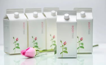 Rosytime botanical drink for radiant skin and graceful aging.