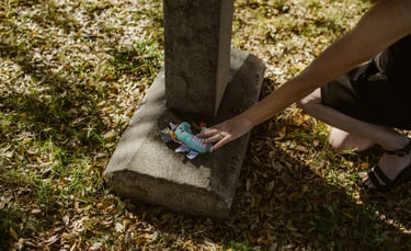 Hommage à un compagnon animal, rituel symbolique pour traverser le deuil avec douceur