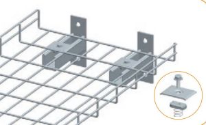 Apply to: Wall mount bracket for supporting the end of wire mesh cable tray  Fit for:All widths of w