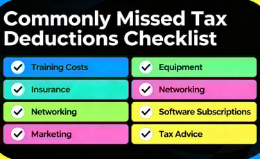 a business tax deduction checklist for tax deduction