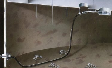 Detalle de Sistema de Drenaje deTecho Flotante con Manguera