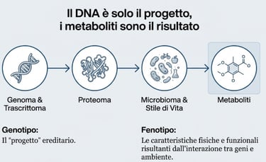 Dal DNA al Proteoma al Microioma e ai Metaboliti