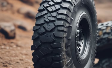 a tire on a car