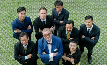 Dr. Gunter Denk with the teams of lawyers from Sanet Group