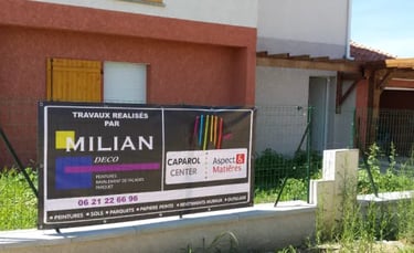 bandeau publicité miliandeco peinture  toulouse