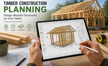 Timber Construction Planning in 2026: Design Wooden Structures on Your Tablet