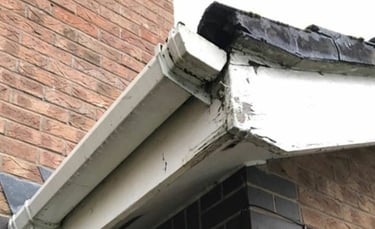 Fascia in bad condition