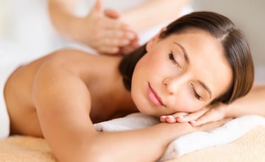 Woman getting massage