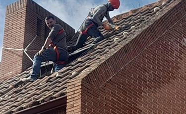 Sustitución de tejas dañadas Lars Imperm Madrid Sur