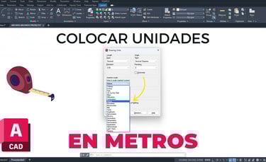 Colocar Unidades en Metros AutoCAD y YQArch