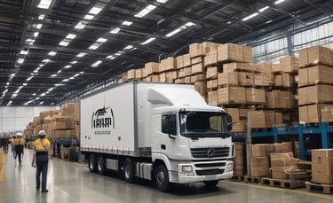 A modern office space with IT professionals collaborating over laptops and digital screens.