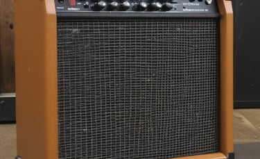 A close-up of acoustic guitar strings and wooden body showing fine craftsmanship