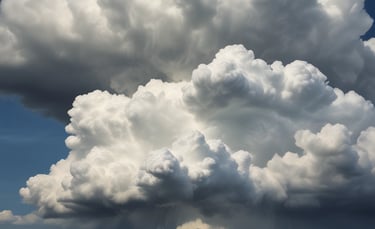 Close-up of a pilot holding a drone controller with a clear blue sky background.