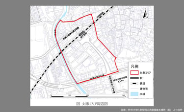 津久野駅周辺再整備基本構想の対象エリア地図｜堺市のニュースならサカイタイムズ