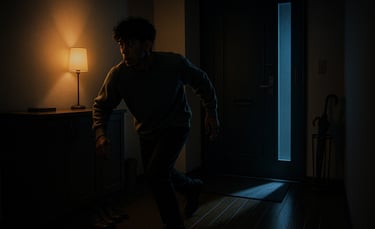 暗い室内で外国人風男性が玄関から向かってくるイメージ画像｜堺市のニュースならサカイタイムズ