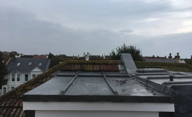 Flat loft conversion with window added to roof of Brighton home.