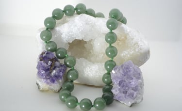 COLLAR AVENTURINA VERDE