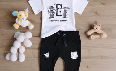 A charming set of thank you cards with hand-drawn illustrations and warm tones.