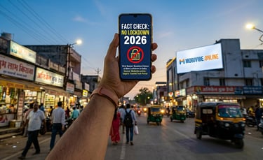 Mobivibe.online fact check lockdown 2026 India rumors newsroom