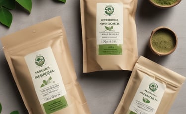 FSSAI certified health supplements on a shelf.