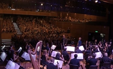 David De Mata with the UNCuyo Symphony Orchestra