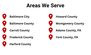 Areas Served by Mason Dixon Services HVAC and Electrical