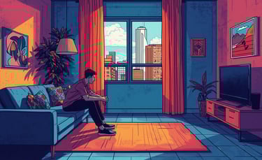 Person feeling lonely in a crowd, Friend Indeed emotional support resource exploring loneliness