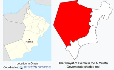 Hiama Oman Map - Royal Oryx Oman