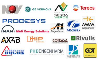 Logos dos clientes que já foram atendidos pela Simplificar.