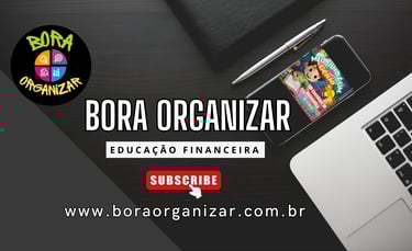imagem mostra um banner institucional do Blog Bora Organizar