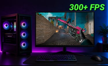 PC para rodar CS2 a mais de 300 FPS