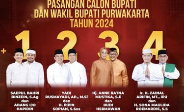 nomor urut dan visi misi calon bupat purwakarta dan calon wakil bupati purwakarta
