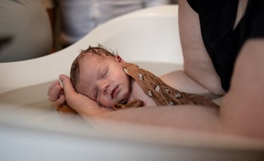 Bain thalasso bébé photo