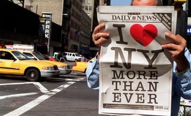 I Love New York Logo Newspaper FEVR Motion Graphics Services New York