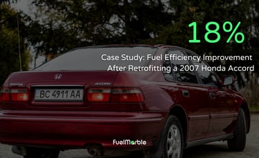 18% Fuel Efficiency Improvement After Retrofitting a 2007 Honda Accord