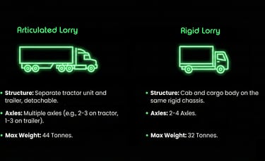 Difference between Articulated Lorry vs Rigid Lorry