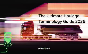 The ultimate haulage Terminology Guide 2026