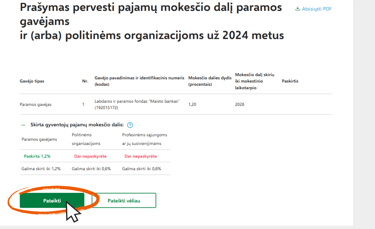Kaip skirti 1,2 % GPM paramą „Maisto bankui“ 