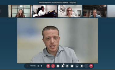 Ryan Schneer sharing insights askey speaker at Global AI Confex 2025 | AI in Creativity