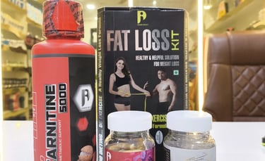 a table with a bottle of fat loss fat loss