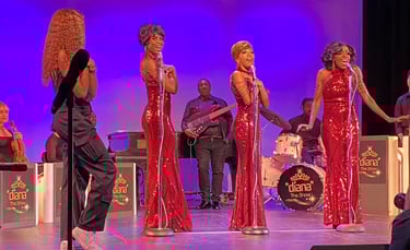 a group of people standing on a stage