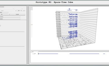 Low fidelity space time cube prototype