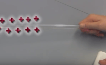 a positively charged rod