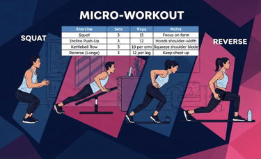Image of woman doing micro workoutsImage of woman doing micro workouts