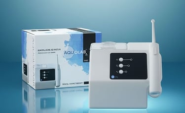 Aquolab dental jet with ozone for the protection of the gums