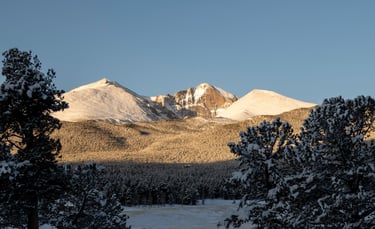 Longs Peak winter sunrise