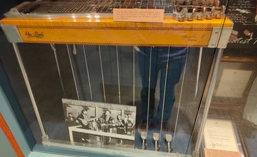 Pedal steel guitar exposada al Texas Country Music Hall Of Fame