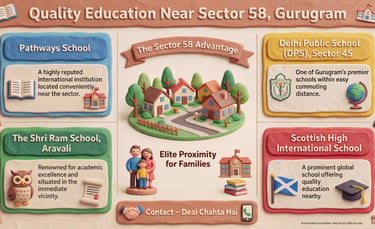 Schools near Sector 58 Gurugram