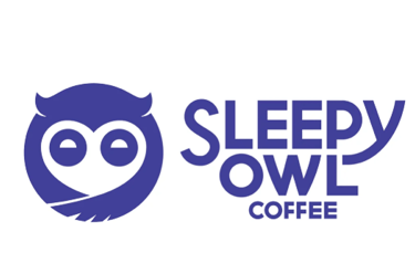 official logo of sleepy owl cofee